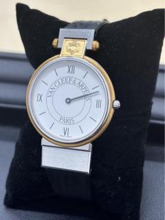 【美品 高級品】ヴァンクリーフ＆アーペル 白文字盤　415104 美品 高級品】ヴァンクリーフ＆アーペル 白文字盤415104