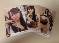 鈴木瞳美　直筆　ノイミー　コメあり　より、中 チョコメラ 硬質ノイミー 鈴木瞳美 直筆 生写真 中野