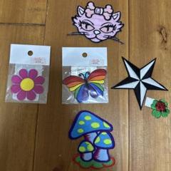 刺繍パッチ アイロンパッチ アップリケ 6点まとめ売り