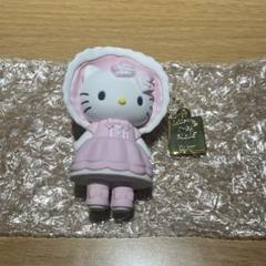 ハローキティ展 マスコットチャームA B 千鳥 モノクロ フリル ロリータ 限定 ハローキティ展 マスコットチャームA B 千鳥 モノクロ フリル