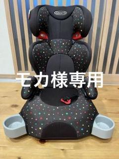 【説明書付】グレコ ジュニアシート★ジュニアプラスDX カラフルドットBK水玉 説明書付】グレコ ジュニアシート ジュニアプラスDX カラフル