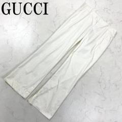 LA5888 GUCCI グッチ ストライプ スラックス アイボリー 42
