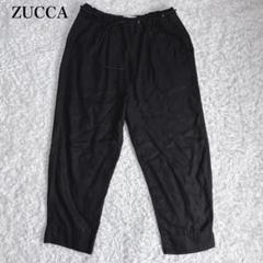 ZUCCA ズッカ 2タック ワイドイージーパンツ M 黒 ブラック