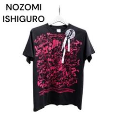 ノゾミイシグロ 総柄 英字 プリント ファーTシャツ　Fサイズ ノゾミイシグロ 総柄 英字 プリント ファーTシャツ Fサイズ