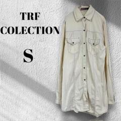 ZARA ミドル丈シャツワンピース S アイボリー 長袖 ◆M3687