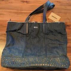 DIESEL スタッズ付き レザー ハンドボストンバッグ/保存袋付き/y2k FREE STYLISTS ショルダーバッグ バッグ Y2K メタリック