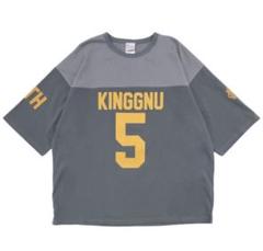 King Gnu フットボールTシャツ　M King Gnu フットボール Tシャツ GRAY Mサイズ タレントグッズ