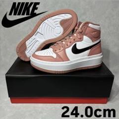 未使用タグ付 ナイキ エア ジョーダン 1 エレベート HIGH 24cm ナイキ W エアジョーダン1 ハイ エレベート レッドスターダスト
