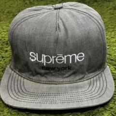 ［難あり］Supreme クラシックロゴデニムキャップ