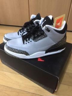新品 NIKE AIR Jordan 3 Retro 黒タグ ウルフグレー