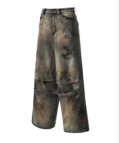 EMOBROTHER Washed Baggy Jeans