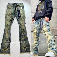 VALABASAS バラバサス ハードクラッシュスタックフレアデニム 新品 29