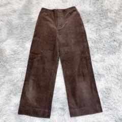 INDIVI レディース コーデュロイパンツ XXS ブラウン 茶色 カジュアル