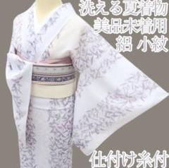 夏着物 正絹 絽“心地よい静けさからスタートを切る風と流水と