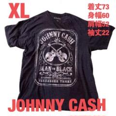 ジョニーキャッシュ Tシャツ XL ブラック ロックT ジョニーデップ着用