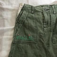 110 カーキスカート刺繍