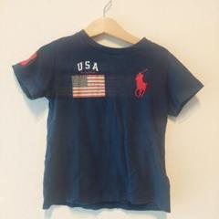 ポロTシャツ USAフラッグ 3歳用 ネイビー