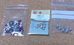 手芸用品　ハンドメイド部品　花形　ロンデル　クリスタル