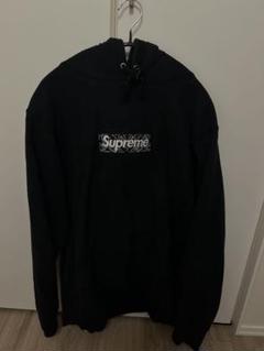 Supreme バンダナボックスロゴ　ブラック パーカー