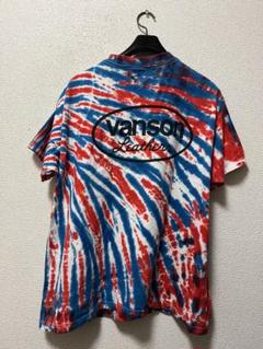USA製　バンソン　タイダイ染　半袖Tシャツ　/L　ロゴプリント　VANSON