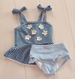petit main チェック柄水着 女の子用