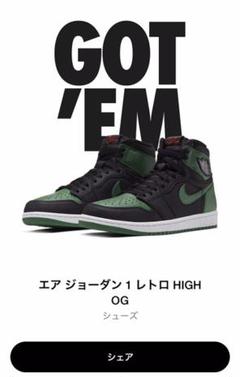NIKE AIR JORDAN1 RETRO HIGH OG 27.5