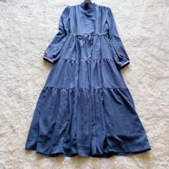 ✨未使用級 ブルーレーベルクレストブリッジ 花柄ロングワンピース バックギャザー ✨未使用級 ブルーレーベルクレストブリッジ 花柄ロング