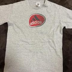 90s アディダス adidas ヴィンテージTシャツ　USA製　XL グレー