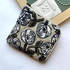 ハンドメイド＊ミナペルホネン＊【両面】rosy ブルーグリーン＊通帳ケース【7】 ハンドメイド＊ミナペルホネン＊【両面】rosy ブルーグリーン