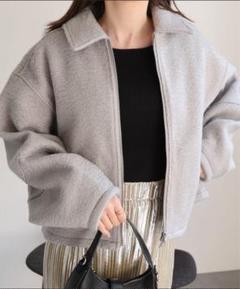 極美品　BEAUTY&YOUTH ブークレーダブルジップブルゾン　オフホワイト BEAUTY&YOUTH UNITED ARROWS（ビューティーアンドユース