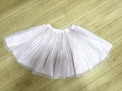 メゾピアノ チュールスカート プリーツスカート 120cm 薄ピンク