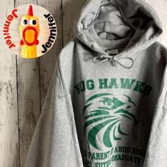 ヴィンテージ 古着 メンズ 90's ハイスクールパーカー 1点物 ★HAWKS