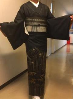 訪問着 付下げ 付け下げ 着物 中古 正絹 袷 カジュアル 刺子