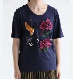 新品未使用】ミュベール 鳥モチーフ ノースリーブカットソー