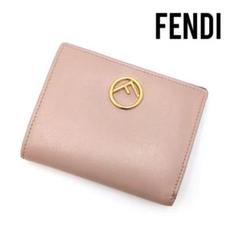 FENDI フェンディ エフイズ ミニ財布 二つ折り レザー ピンク