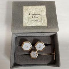 1980年代 ヴィンテージディオール Dior 月桂樹の紋章 カフスボタン 1980年代 ヴィンテージディオール Dior 月桂樹の紋章 カフス