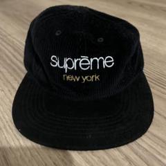 SUPREME コーデュロイキャップ ブラック SUPREME コーデュロイキャップ ブラック