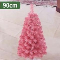 SALE❤️かわいい♥️ピンククリスマスツリー 90cm 組み立て式のサムネイル