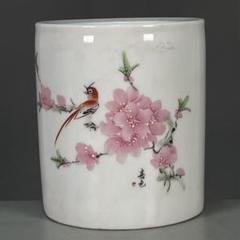 パステル花鳥筆箱 景徳鎮 陶磁器 装飾品 現代工芸品 美術品 置物 パステル花鳥筆箱 景徳鎮 陶磁器 装飾品 現代工芸品 美術品 置物