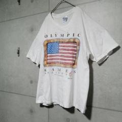Hanes ヘインズ ヴィンテージ オリンピック Tシャツ ホワイト USA製