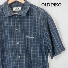 ☆美品☆ old piko チェックシャツ　90s 00s y2k 刺繍ロゴ　L