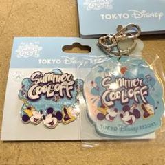 ディズニー　ミセスグリーンアップル　ピンバッジ　キーチェーン　２個セット