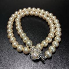 高級感✨パールネックレス 大玉 8mm 全長44cm 真珠 フォーマル 冠婚葬祭