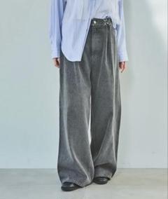 LAKOLE ラコレ ウエストフックデニムパンツ ブラック L