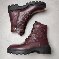 【未使用級】 COACH コーチ CITYSOLE BOOT ブラウン　ブーツ