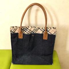 美品　バーバリー　Burberry デニム　2way トートバック bb-8044138-a1395_1.jpg