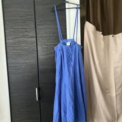 ニコアンドゆったりロングスカート麻リネン着丈90ウエスト平置40niko and