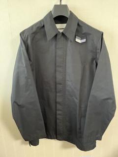 【美品】JIL SANDER ジップアップ シャツ ジャケット ブラック 44