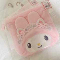 ★週末お値下げ★アベイル限定　白猫バレリーナ　マイメロ　ポーチ　マスコット ☆週末お値下げ☆アベイル限定 白猫バレリーナ マイメロ ポーチ