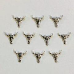 バッファロー 10個入り ネイルパーツ シルバー